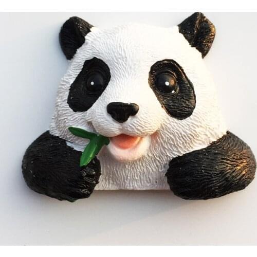 Hand-painted Chengdu Panda, Sichuan, China 3D Fridge Magnets World Travel Souvenirs Refrigerator Magnetic Sticker Home Decor