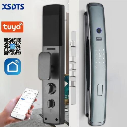 Tuya Smart Lock Aluminium Alloy WiFi Wireless Fingerprint Password RFID Card Key App Unlock New Arrival