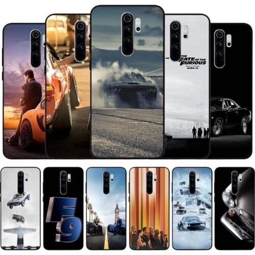 Fast & Furious black Silicone Phone Case For Redmi note 9 8 7 Pro S 8T 7A Cover