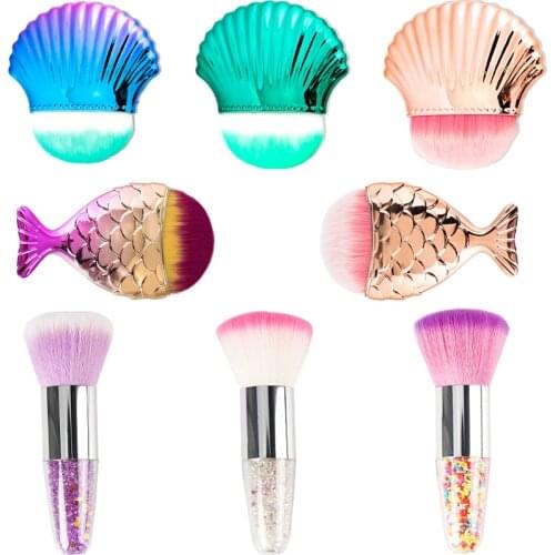 13 Styles Nail Art Dust Brush Acrylic Gradient Brush Nail Gel Polishing Artificial Fibra Soft And Not Easy Fall Off For Manicure