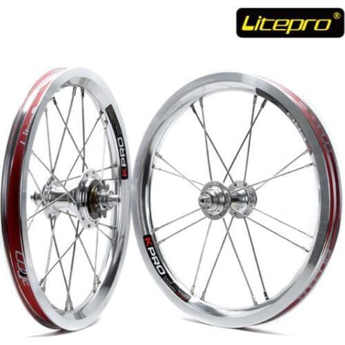 Litepro Starlight 14 inch wheelset folding bike bicycle wheels for BYA412 BMX Parts