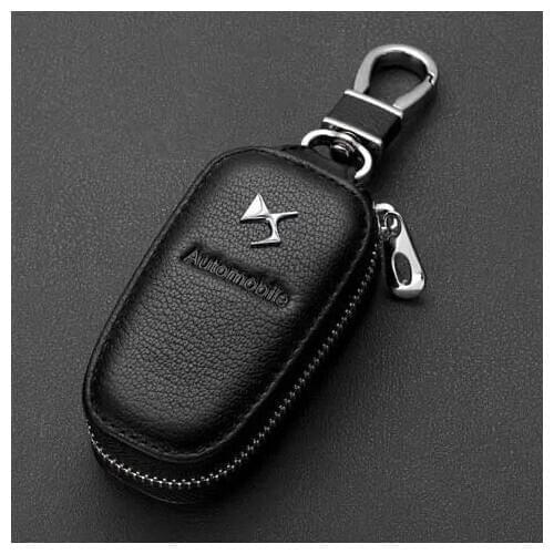 Peter Leather Car Logo Key Cover Remote Key Case For DS SPIRIT DS3 DS4 DS4S DS5 DS 5LS DS6 DS7 WILD RUBIS Car