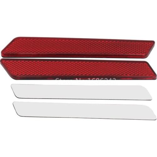 2PCS Red Reflectors Saddle Bag Latch Covers For Harley-Davidson Touring Road King Street Glide 14-up Saddlebag Latch Visibility