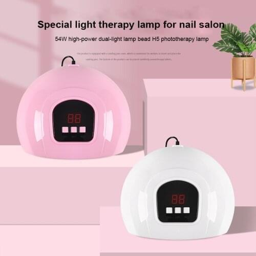 54w Nail Lamp Dual-light Source UV / LED Quick-drying Phototherapy Machine Nail Polish Dryer Nail Light Therapy Machine
