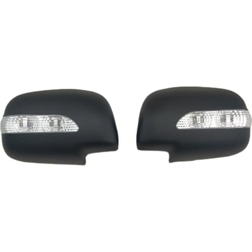 Matte black styling accessories door mirror covers with Led For Hilux Vigo 2012 Fortuner 2012 Innova 2010 Car modification
