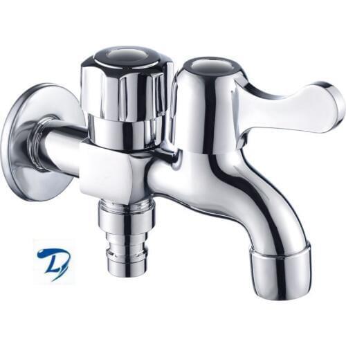 Copper 4-Point Dual-Purpose Washing Machine Mop Pool Faucet Copper Side Open Dual-Purpose Washing Machine Wall-in Faucet