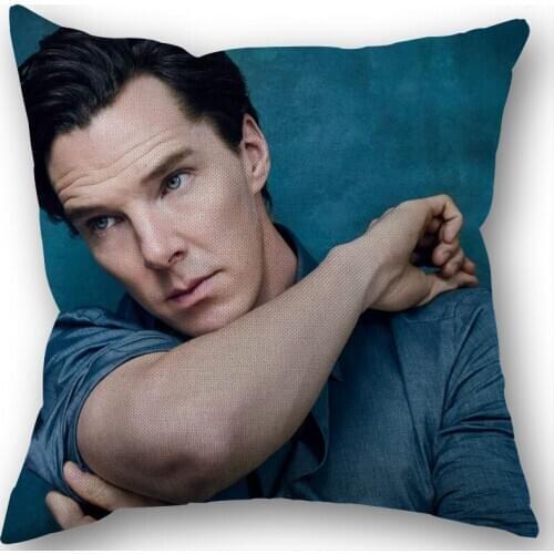 New Benedict Cumberbatch Pillowcase Wedding Decorative Cotton Linen Pillow Case For Home Pillow Cover 45X45(One Sides)