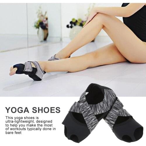Brand New Women Yoga Non-Slip Pilates Barre Soft Wrap Dance Training Shoes Grey Adopts Chloroprene Rubber Ultra-Lightweight