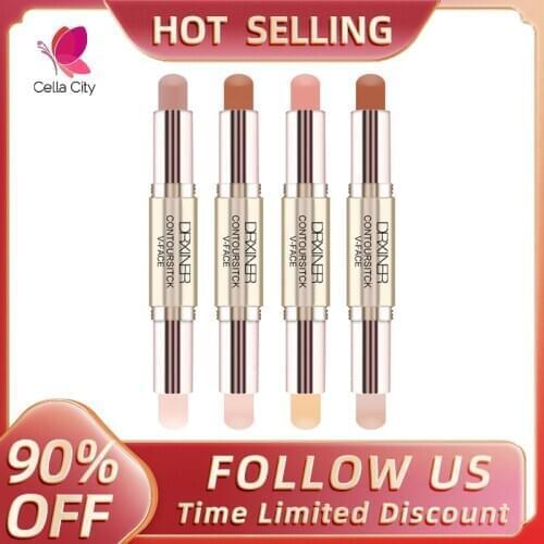 Cellacity Shimmer Shine Highlighter Foundation Stick Bronzer Contour Makeup Pen 3D Face Cream Highlight Pencil Make Up Brand
