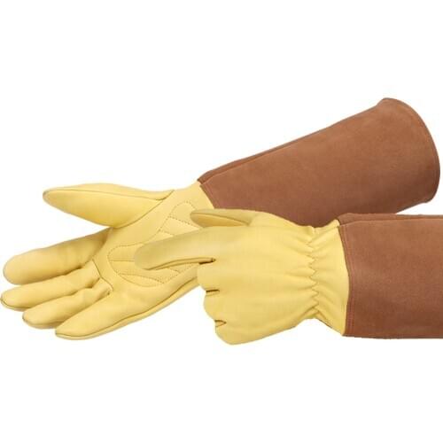 Gardening Gloves for Women/Men Rose Pruning Thorn & Cut Proof Long Forearm Protection Gauntlet, Durable Thick Work Garden Gloves