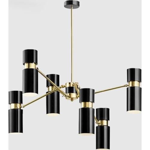 Nordic Modern Space Floating Concept Chandeliers Lights Lamp for Living Room Dining Room Bedroom Home Loft Black Gold G9
