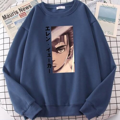 Mens Anime Hoodie Attack On Titan Harajuku Fleece Casual Sweatshirts 2021 Homme Autumn Harajuku Hip Hop Loose Streetwear Hoody