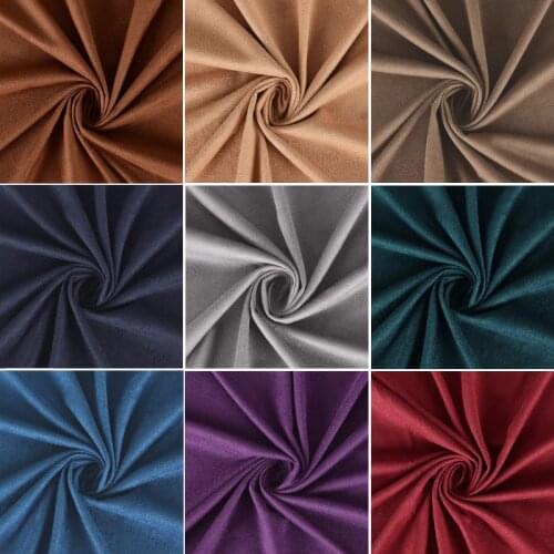 Thin 4-Way-Stretch Brushed Suede Fabric Solid Color for Dress,Shirts,Shoes,DIY Cloth Black,White,Brown,Grey,Green by the meter