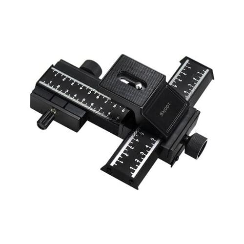 4 Way Macro Focus Focusing Rail Slider for Canon Sony Nikon Pentax with 1/4 Screw Top