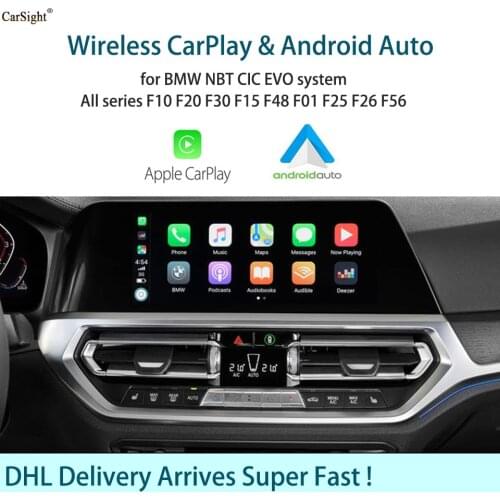 Wireless Apple CarPlay Android Auto for BMW F20 F21 F22 F23 F30 F31 F32 F33 F34 F36 F01F56 EVO NBT CIC System Screen Mirrorlink