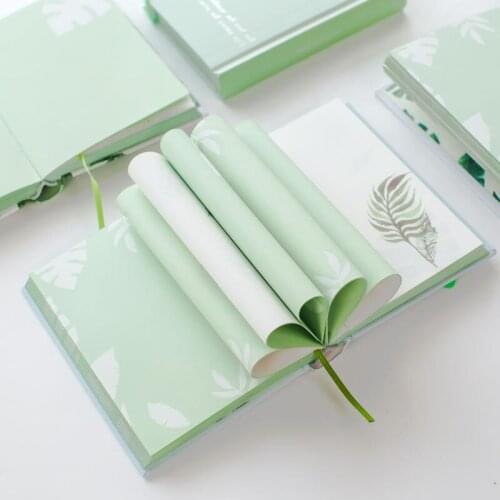 Plant Hardcover Notebook for School 128 Sheets Diary Agenda Daily Planner Colored notebooks Beautiful Handbook Journal