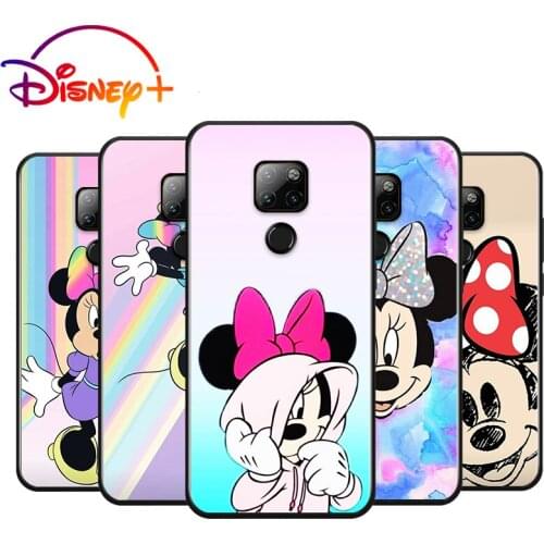 Mickey mouse color for Huawei Nova 5i P Smart 2021 2020 Z S Plus Mate 40 RS 30 20 10 Pro Lite 2019 2018 Black Phone Case