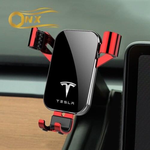 Car mobile phone bracket car dashboard buckle navigation bracket For Tesla modle3 Modle X Modle S gravity stand