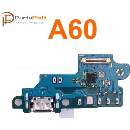 For Samsung Galaxy A60 USB Charging Dock Connector with IC Charging Port Microphone Flex Cable with IC Replacement Parts