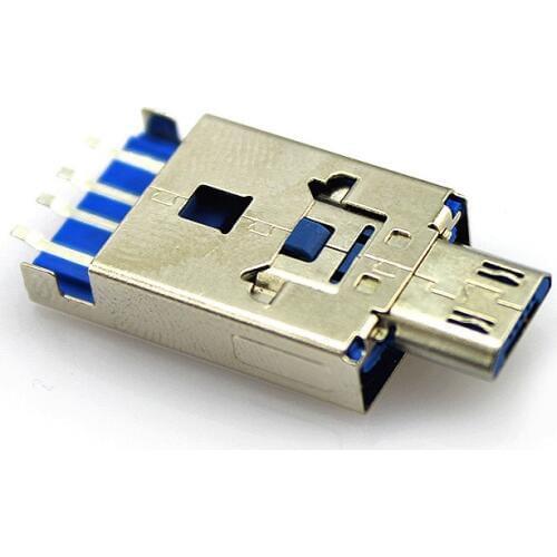 Elecrow 2 in 1 Micro-USB Combo USB-A Connector DIY Kit UABA Male Connector Dual-purpose Plug