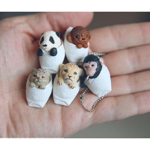 Pvc figure Model toy Animal Baby Rolling Baby 5pcs/set