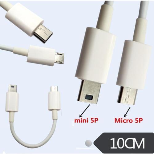 V3 to V8 adapter cable Mini USB revolution micro USB public mini T-port 5P public data line 0.1M