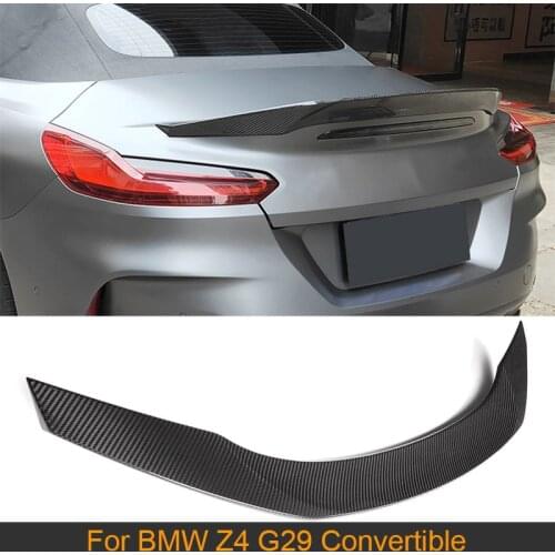 Carbon Fiber Rear Trunk Spoiler Wing for BMW Z4 G29 Convertible 2020 2021 Car Rear Trunk Spoiler Boot Lip Wing Lid