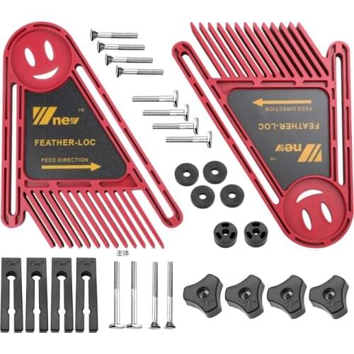Multi-purpose Feather Loc Board Set Double Featherboards Miter Gauge Slot for Woodworking Saw Table DIY Tools