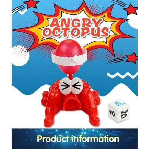 Multiplayer Interactive Entertainment Table Game Little Toy Angry Octopus Crush Balloon Games Party Interactive Desktop Game Toy