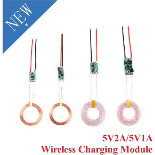 Wireless Charger Module 5v 1A 5V 2A Large Current Wireless Power Supply Module Transmitter Receiver Charging Coil Module DIY