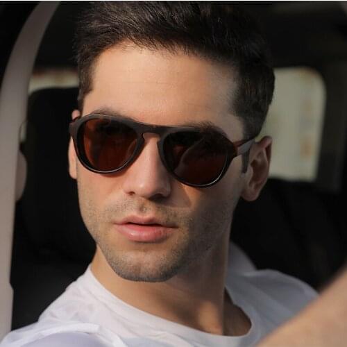 2021 Fashion Pilot Style Polarized Driving Punk Sunglasses Men Sports Side Shield Brand Design Sun Glasses Oculos De Sol UV400