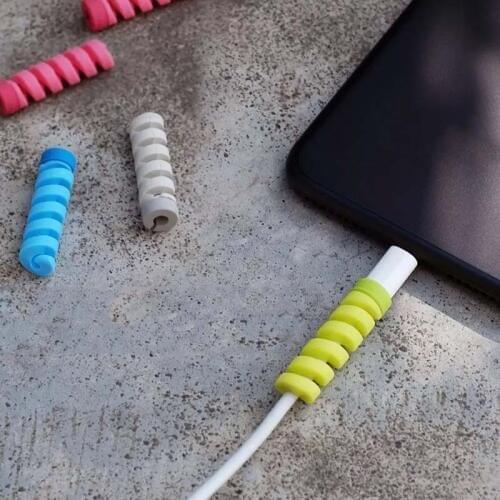 New 4Pcs Cable Winder Biter Protector Saver Cover USB Charger Cables Holder Cord Accessories SCI88
