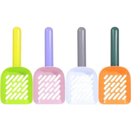 Plastic Cat Pet Shovel Sand Scoop Easy To Clean Smooth Hollow Cats Scooper Cat Shovel Sand Cleaning Products Toilet Cat Supplies