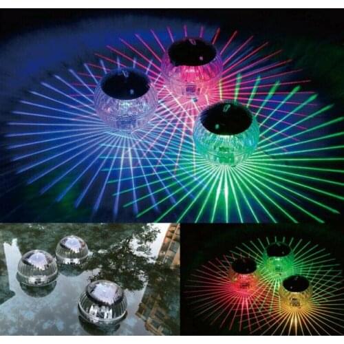 Floating Light LED Disco Light Swimming Pool Waterproof LED Solar Power Multi Color Changing Water Drift Lamp Security LED Lamp