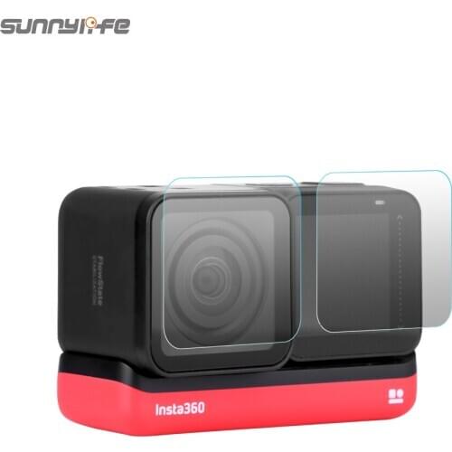 Sunnylife Screen Film 4K Lens Film Tempered Glass Film Set for Insta360 ONE R