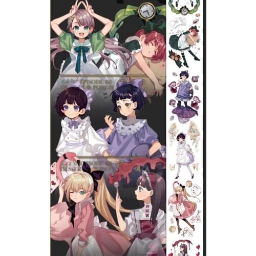 Lovely Paradise Girl Washi Tape for Card Making Bullet Journal DIY Scrapbooking Decorative Sticker