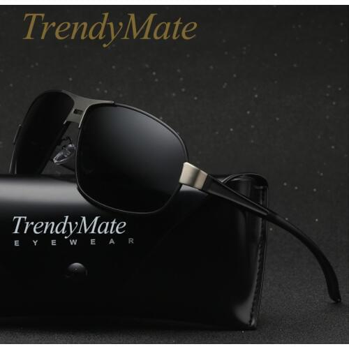 2018 Aluminum Classic Sunglasses Men Polarized Brand Designer Points Women/Men Vintage Eyewear Driving Mirror Sun Glasses 1309T