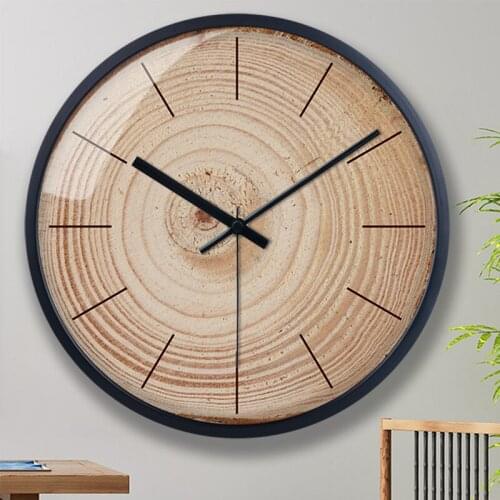 Modern simple wall clock european cute round fashion large wall clock silent reloj de pared living room decoration BD50WC