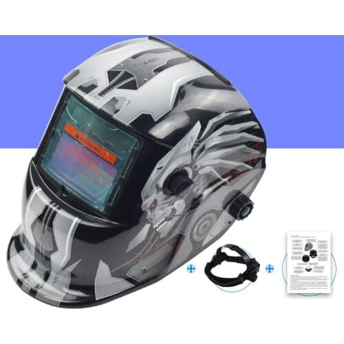 Solar Powered Welding Helmet Auto Darkening Welding Helmet Professional Welding Mask Wide Shade Range Large Viewing Area (B Styl
