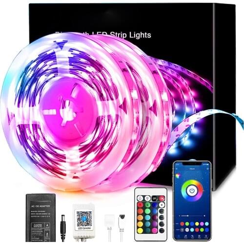 Smart Led Lights 65.6ft, 24 Keys Remote, Timer Schedule Led Lights Strip, Color Changing Led Lights for Bedroom Party Kitchen
