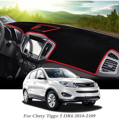 Car Styling Dashboard Protective Mat Shade Cushion Pad MAT For Chery Tiggo 5 DR6 2014-2019 LHD Anti Dust Mat Internal Accessory