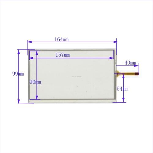 ZhiYuSun wholesale XWT176 164*99mm 7inch 4lines resistance screen for car DVD redio this is compatible 164*99