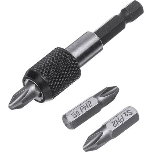 1/4inch Hex Shank Drill Bit Holders Handle Screwdriver Tip Holder Tools 60mm Hex Shank Quick Release Extension Bit Holders