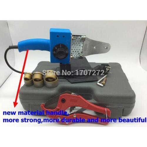 Free Shipping Temperature controled PPR Welding Machine, plastic pipe welding machine with a ppr cutter AC 220V 600W 20-32mm