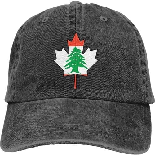 Lebanon Flag Canada Maple Leaf Baseball Cap cowboy hat Peaked cap Cowboy Bebop Hats Men and women hats