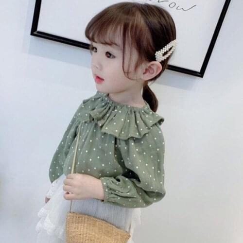 Kids Girls Blouse 2019 Spring Autumn Long Sleeve Shirts For Girls Cotton Fashion Brand Baby Girl Tops Children Shirts