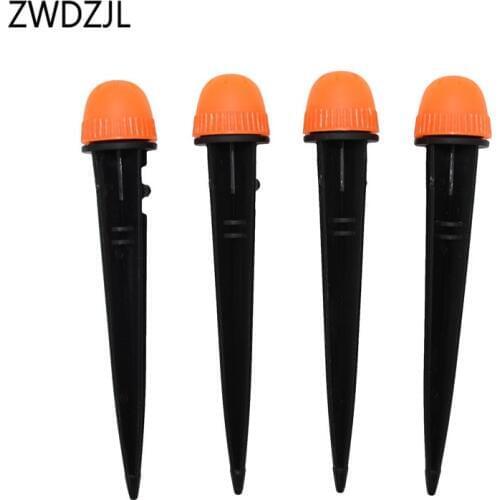 Adjustable sprinkler nozzle holder 8 holes Drippers Drip irrigation system Sprinkler water barbed 1/4" hose adapter 10pcs