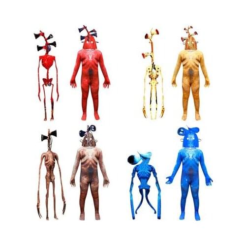 Childrens Halloween Clothes Crazy Chase Game Siren Head Cosplay Costume Carnival Disguise Children Jumpsuits 3-12Y