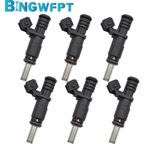 6x Fuel Injector Nozzle for BMW Series 1 3 5 6 7 X1 X3 X5 Z4 2.5i 3.0i F01 F02 F10 F11 F18 F25 N51 N52 13537531634 7531634