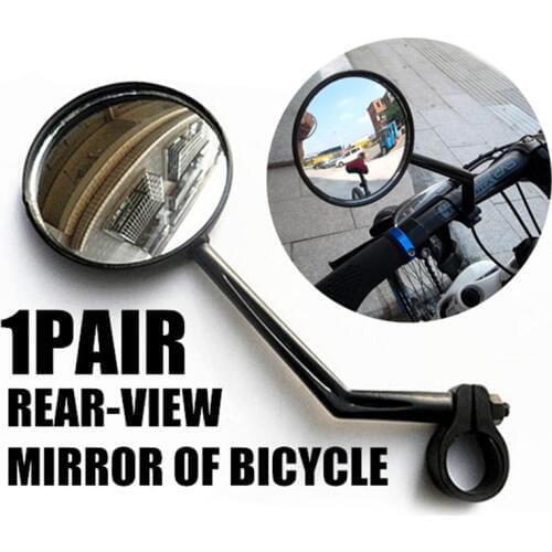 Small Round Rearview Mirror For Mountain Bike And Silicone Handle 202-0077